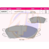 Колодки пер NIS ALMERA II 1.81.5-2.2DCI 02- (с 2 датчиками) <b>4U 4UP03797</b>