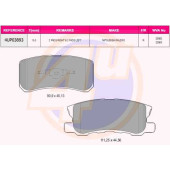 Колодки зад CIT C4 AIRCROSS 12-CHR SEBRING 07-JEEP COMPASP 06-MIT ASXOUTLANDER 06- <b>4U 4UP03893</b>