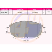 Колодки пер TOY CAMRY 01- <b>4U 4UP03910</b>