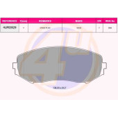 Колодки пер SUZ GRAND VITARA 1.62.02.43.21.9D 05- <b>4U 4UP03929</b>