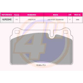 Колодки пер VW TOUAREG 2.5 R5/3.0 V6/4.2 V8/5.0 V10/6.0 W12 02- без дат <b>4U 4UP03945</b>