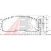 Комплект тормозных колодок, дисковый тормоз <b>A.B.S. 36642</b>
