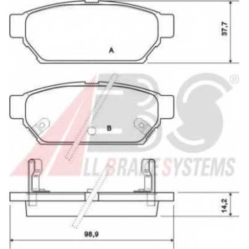 Дисковые колодки <b>A.B.S. 36864</b>