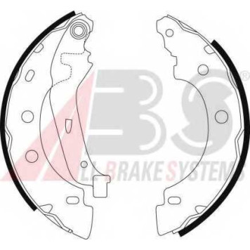 Колодки бараб. Kangoo 98-> 7701205523 <b>A.B.S. 9031</b>