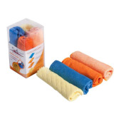 Набор салфеток из микрофибры(3 шт., 30*30 см) + порофибра(1 шт., 20*18 см) <b>AIRLINE AB-V-07</b>