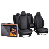 Чехлы модельные Lada X-RAY Cross (жаккард/кожзам) раздельные спинка и сиденье черные <b>AIRLINE ACCS-L-67</b>