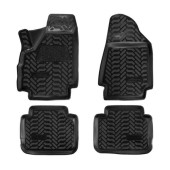 Ковры в салон (3D с подпятником) ВАЗ Нива (3 дв.) (Lada 4x4) компл. 4 шт., высокий борт, полимерные, черные <b>AIRLINE ACM-PS-14</b>