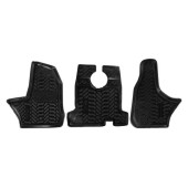 Ковры в салон передние (3D с подпятником) ГАЗон Next (2014-) компл. 3 шт., высокий борт, полимерные, черные <b>AIRLINE ACM-PS-19</b>