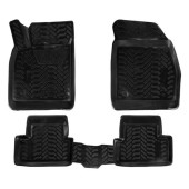 Ковры в салон (3D с подпятником) Chevrolet Cruze (2009-) компл. 4 шт., высокий борт, полимерные, черные <b>AIRLINE ACM-PS-20</b>