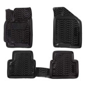 Ковры в салон (3D с подпятником) Chevrolet Lacetti (2004-2012) компл. 4 шт., высокий борт, полимерные, черные <b>AIRLINE ACM-PS-21</b>