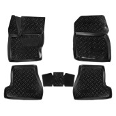 Ковры в салон (3D с подпятником) Ford Focus III (2011-) компл. 5 шт., высокий борт, полимерные, черные <b>AIRLINE ACM-PS-29</b>
