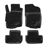 Ковры в салон Mitsubishi Lancer X (2007-) компл. 4 шт., высокий борт, полимерные, черные <b>AIRLINE ACM-PS-47</b>