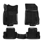 Ковры в салон (3D с подпятником) Nissan Qashqai II (сборка РФ) (2016-) компл. 4 шт., высокий борт, полимерные, черные <b>AIRLINE ACM-PS-49</b>