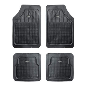 Ковры с высоким бортиком в салон автомобиля полимерные мелкоячеистые универсальные, цвет - черный, комплект из 4х ковров <b>AIRLINE ACM-RM-01</b>-1