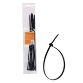 Стяжки (хомуты) кабельные 4,8*350 мм, пластиковые, черные, 10 шт. <b>AIRLINE ACT-N-27</b>