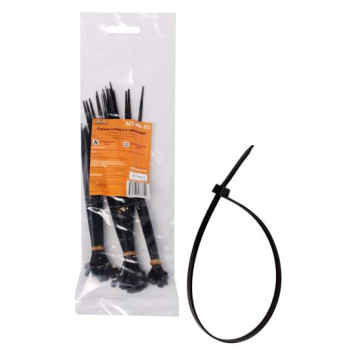 Стяжки (хомуты) кабельные, пластиковые, набор 60шт.(2, 5*100мм-20шт/3, 6*150мм-20шт/3, 6*200мм-20шт) AIRLINE ACT-NK-31