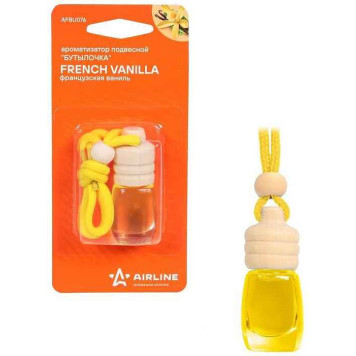 Ароматизатор AIRLINE AFBU076 Французская ваниль, подвесной в бутылочке (6мл)-1