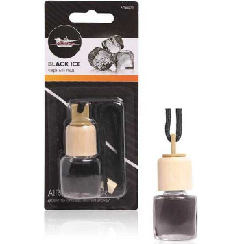 Ароматизатор AIRLINE AFBU078 Черный лед, подвесной в бутылочке