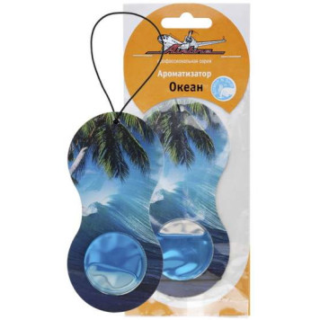 Ароматизатор подвесной гелевый " Восьмерка" океан <b>AIRLINE AF-D01-OC</b>