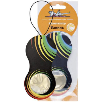 Ароматизатор подвесной гелевый " Восьмерка" ваниль <b>AIRLINE AF-D01-VA</b>