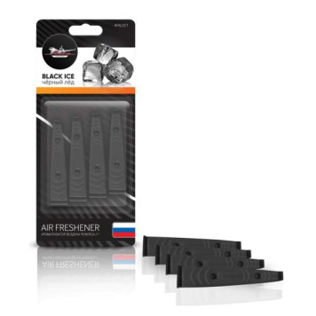 Ароматизатор в дефлектор "Клипса-1" черный лед <b>AIRLINE AFKL021</b>