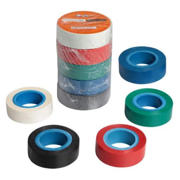 Изолента ПВХ, набор 5 шт.(син., чер., кр., зел., бел.), 19 мм*10 м <b>AIRLINE AIT-P-17K</b>