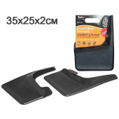 Брызговики универсальные (2шт) большие черные с крепежом AIRLINE AMF-02