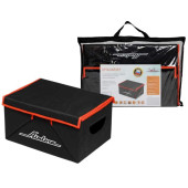 Органайзер с крышкой в багажник, складной 46*19*32 см (28л), черный/оранжевый <b>AIRLINE AO-SB-24</b>