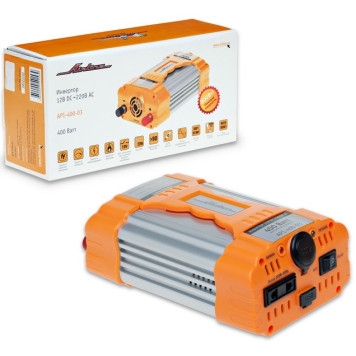 Преобразователь напряжения (инвертер) 12V->220V 400W AIRLINE API-400-03-1