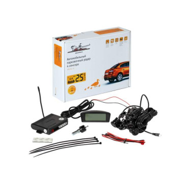 Парковочный радар 4 датчика, беспроводной ЖК экран <b>AIRLINE APS-WL-04</b>