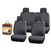 Чехлы-майки "Сио" комплект передние/задние , цвет серый, материал велюр <b>AIRLINE ASC-KS-12</b>