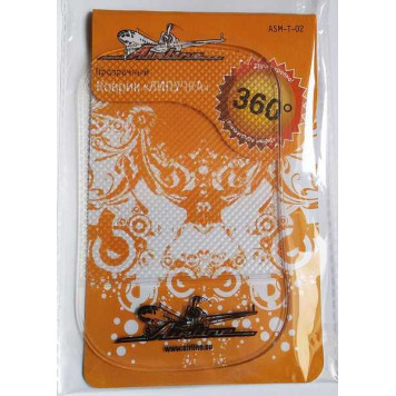 Коврик липучка прозрачный 92*145 мм AIRLINE ASM-T-02-1