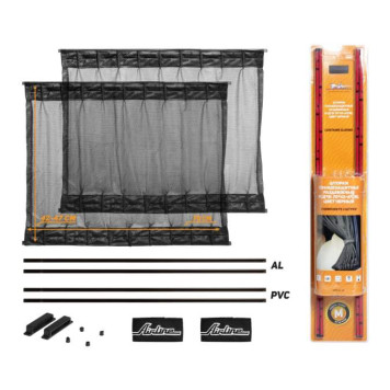 Шторки солнцезащитные раздвижные М (Д*В: 70*42-47см), цвет черный <b>AIRLINE ASPS-S-12</b>