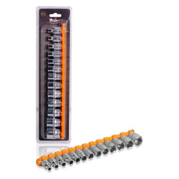 Набор головок торцевых 3/8" DR шестигранных 13пр. (6, 7, 8, 9, 10, 11, 12, 13, 14, 15, 16, 17, 19мм) <b>AIRLINE AT-13-27</b>