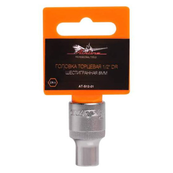 Головка торцевая 1/2' DR шестигранная 8мм AIRLINE AT-S12-01