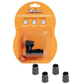 Колпачки на шинный вентиль с ключом, черный, пластик <b>AIRLINE AVC-01</b>