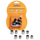 Колпачки на шинный вентиль, с защитными манжетами <b>AIRLINE AVC-04</b>