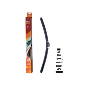 Щетка стеклоочистителя 550 мм (22" ) бескаркасная, 10 адаптеров <b>AIRLINE AWB-BK-550</b>