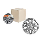 Колпаки колесные 14" "Лион", серебристый, карбон, компл. 2 шт. <b>AIRLINE AWCC-14-01</b>