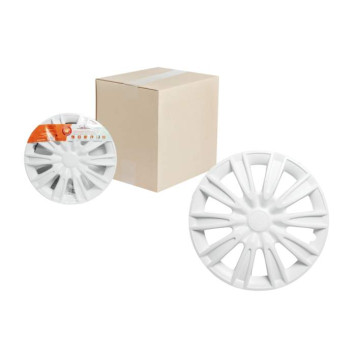 Колпаки колесные 15" "Торнадо", белый, карбон, компл. 2 шт. <b>AIRLINE AWCC-15-08</b>