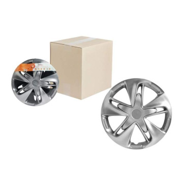 Колпаки колесные 16" "Супер Астра", серебристый, карбон, компл. 2 шт. <b>AIRLINE AWCC-16-01</b>