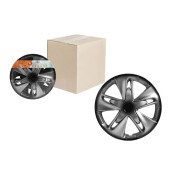 Колпаки колесные 16" " Супер Астра +" , серебристо-черный, карбон, компл. 2 шт. <b>AIRLINE AWCC-16-02</b>