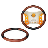 Оплетка из искусственной кожи, цвет - коричневый/черный, 38 см / M <b>AIRLINE AWC-CM-05M</b>