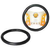 Оплетка из искусственной кожи с тиснением, цвет - черный, 40 см / L <b>AIRLINE AWC-SL-03L</b>