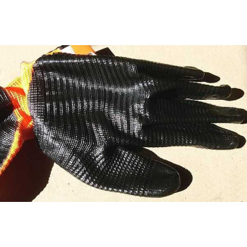 Перчатки с двухслойным нитриловым покрытием ладони AIRLINE AWGL03-2