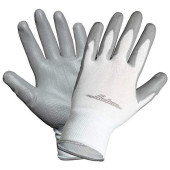 Перчатки нейлоновые с цельным ПУ покрытием ладони AIRLINE AWGN02