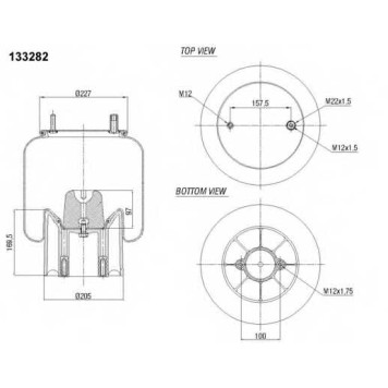 Кожух пневматической рессоры AIRTECH 133282 / 39002 A3  KPP-1