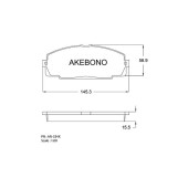 Колодки тормозные дисковые передние подходят для TOYOTA HIACE IV <b>AKEBONO AN-334K</b>