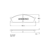 Тормозные колодки дисковые <b>AKEBONO AN-401K</b>
