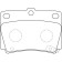 Колодки тормозные дисковые задние MITSUBISHI Montero (Pajero) 08-14 <b>AKEBONO AN-468WK</b>